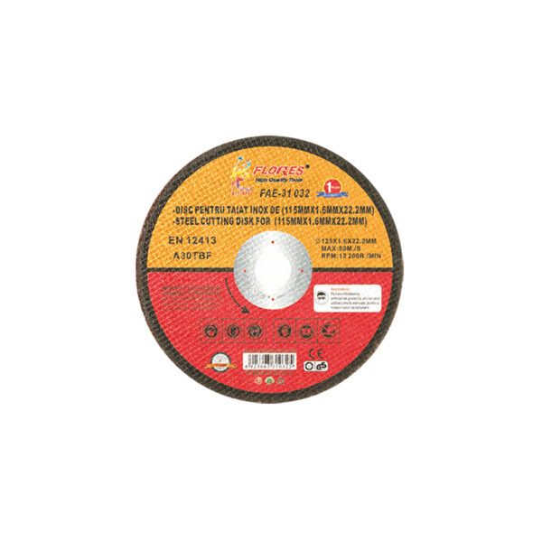 Disc pentru taiat inox, 115 mm x 1.2 mm x 22.2 mm