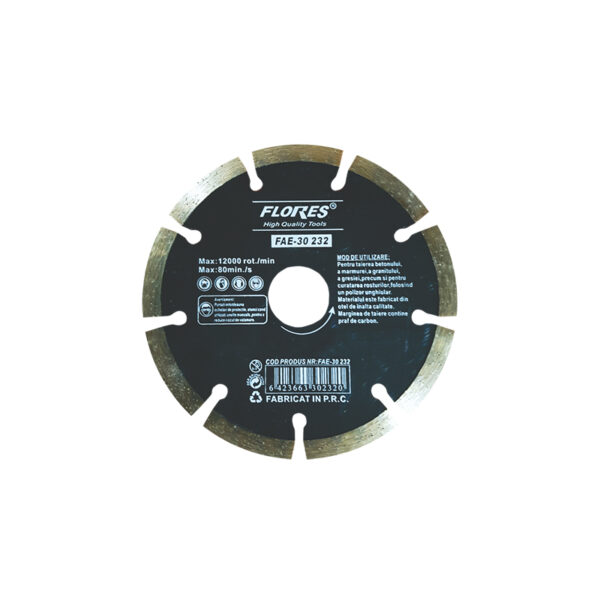 Disc diamantat profesional intrerupt, 125 mm