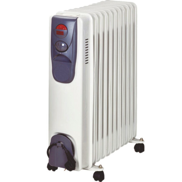 Calorifer electric cu ulei, 13 elementi, protectie supraincalzire, termostat reglabil, 1500W