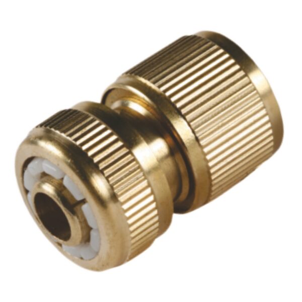 Conector cu opritor din bronz pentru furtun, 1/2″