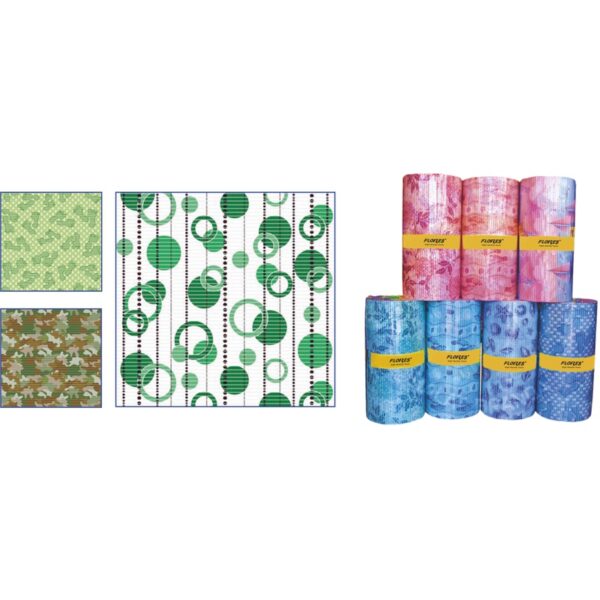 Burete cu absorbtie pentru baie cu tenta verde (15Mx65CM)