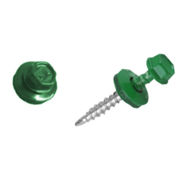 Holsurub autoforant cap hexagonal verde (4.8MMx38MM)