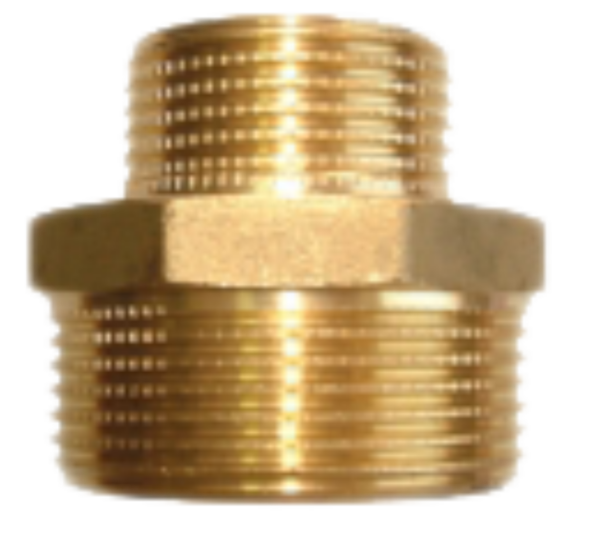 Niplu redus din bronz, 3/4″ x 1/2″