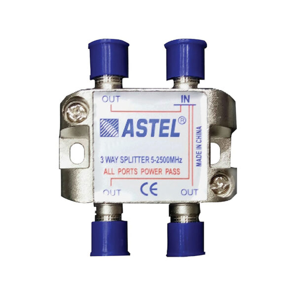 Splitter TV Profesional, pentru cablu coaxial, 5-2500 MHz, 3 iesiri