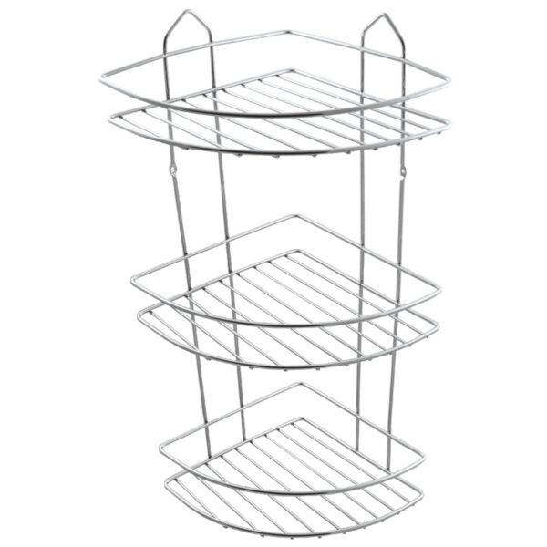 Suport din metal triplu pt.sampoane colt (22CMx22CM-NR.24203)